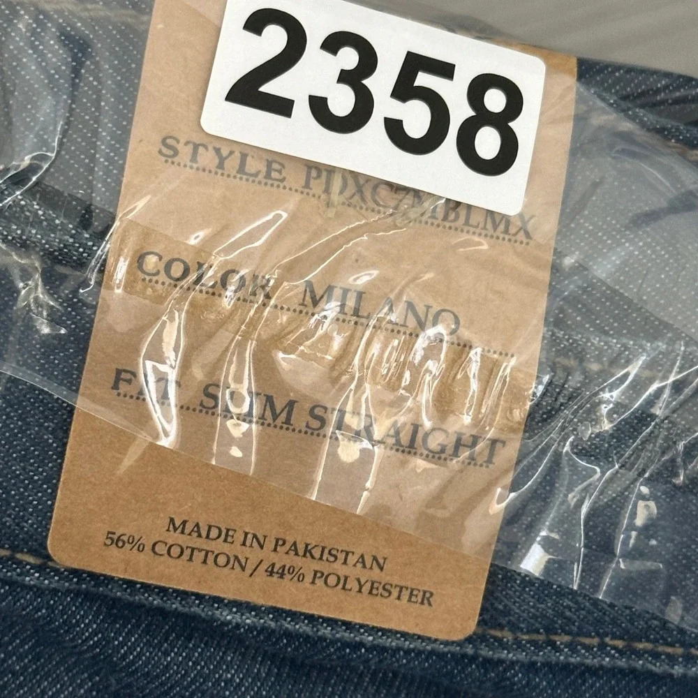 NEW PD&C Jeans Mens 46x32 Blue Milano Straight‎ Leg Denim Pants New